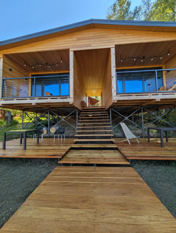 Коттедж 1-комнатный Дом — аренда посуточно в Турбаза Юность