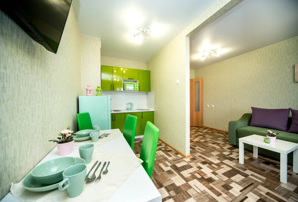 Уютная квартира на 17 этаже с видом на город