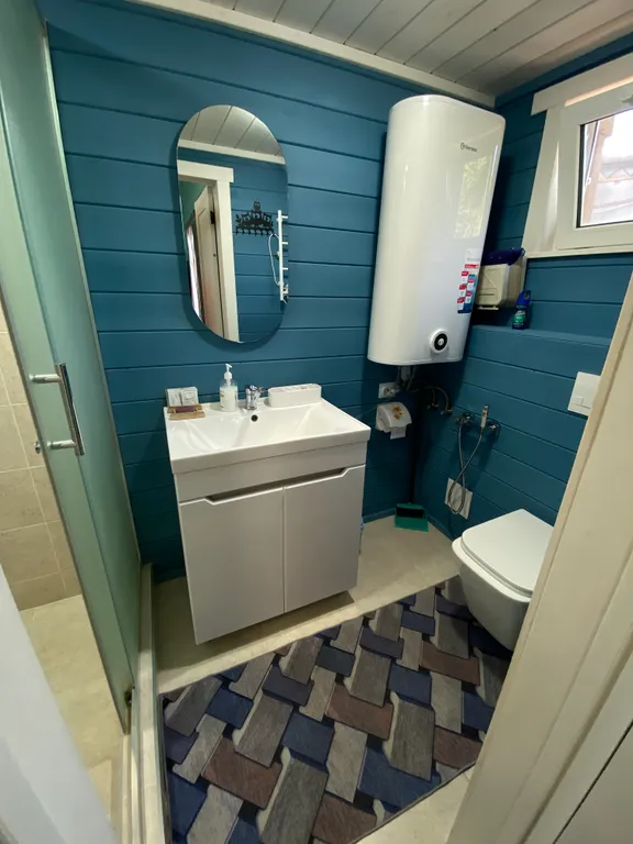 Экодом "Бирюза" с камином