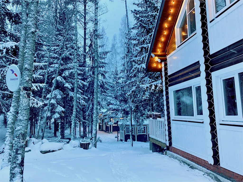 Коттедж Коттедж Уединённый лесной комплекс Финский Лес у моря — Приморск