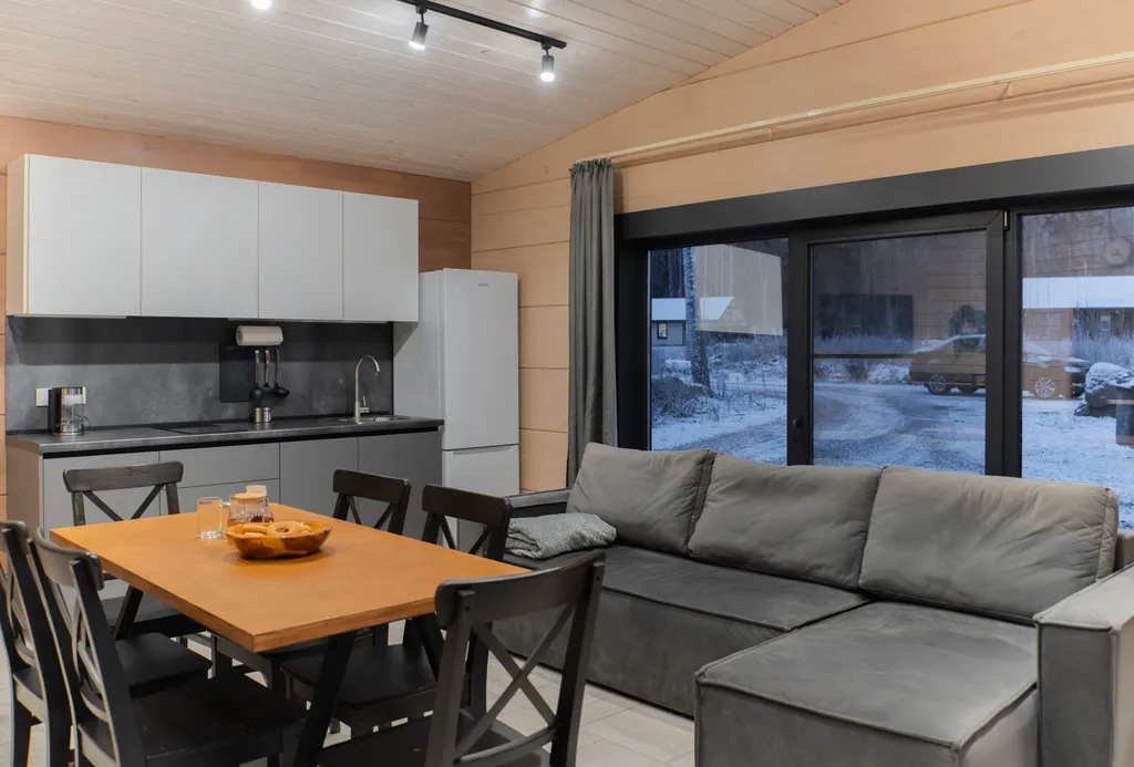 Коттедж с баней, банным чаном и видом на залив