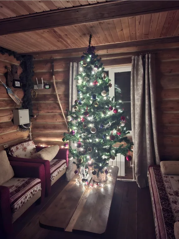 Большой дом с баней рядом с водой