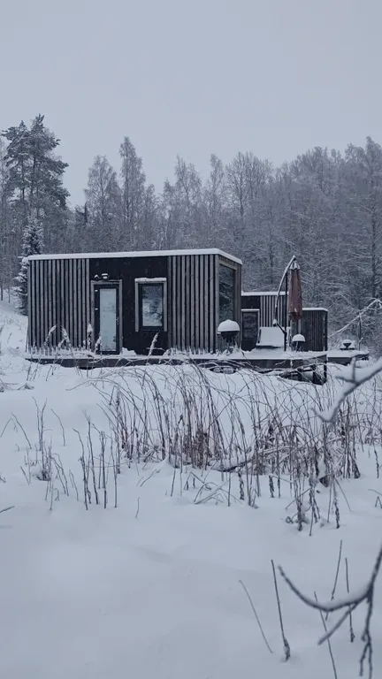 Коттедж Экоотель - панорамные окна, уют и тишина, рядом с Игорой — Орехово