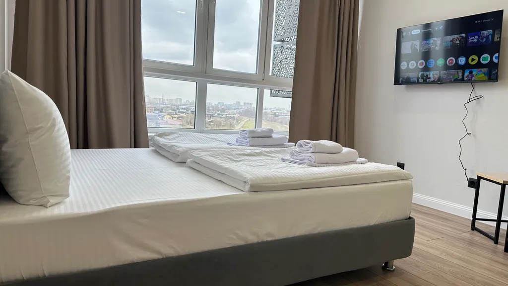 Квартира Квартира Уютная студия с панорамным видом на реку Кубань — Краснодар