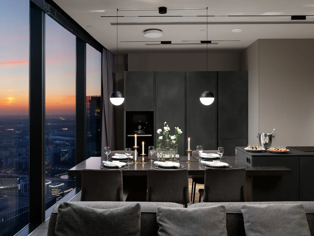 Самый стильный апартамент на 79 этаже с караоке! 20 тыс песен