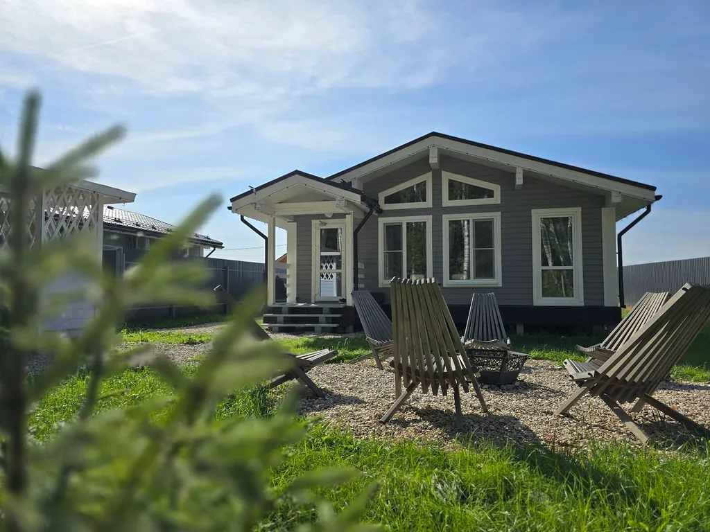 Уютный дом с баней у березового леса