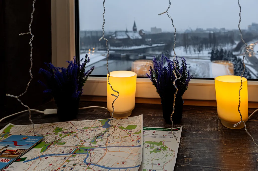 Квартира с интересным дизайном, в шаговой доступности до острова Канта