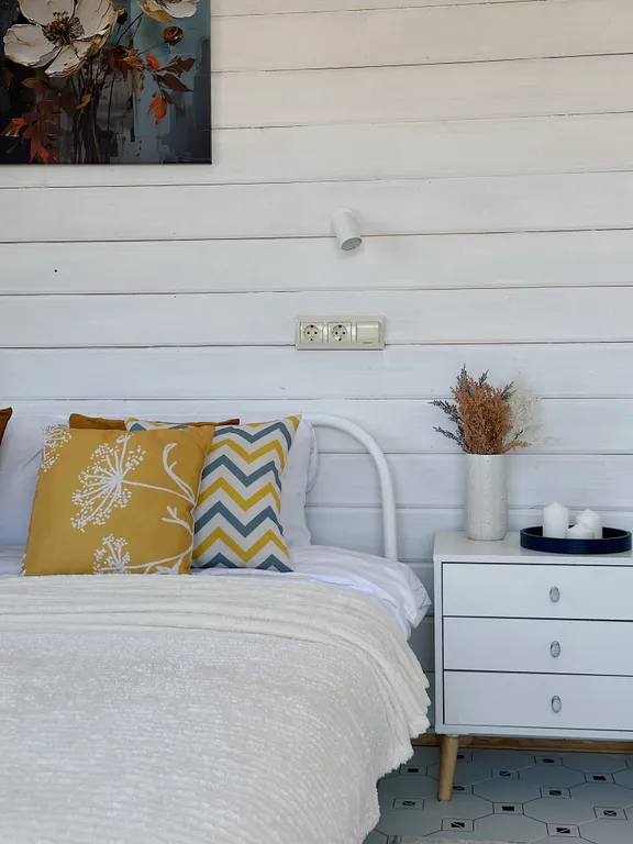 Коттедж с сауной с видом на лес