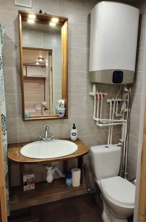 Чудо-дача, дом Акула на берегу пруда