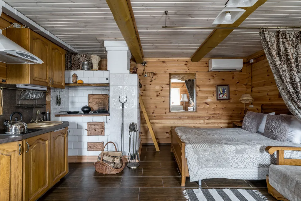 Как у бабушки Домик с печкой и сеновалом, завтрак включен