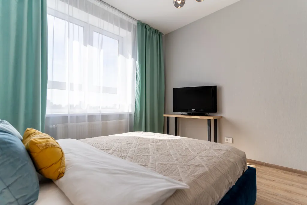 Квартира Квартира Нежная евродвушка в мятных тонах — Екатеринбург