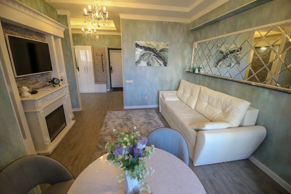 Апартамент с камином и вкусным кофе