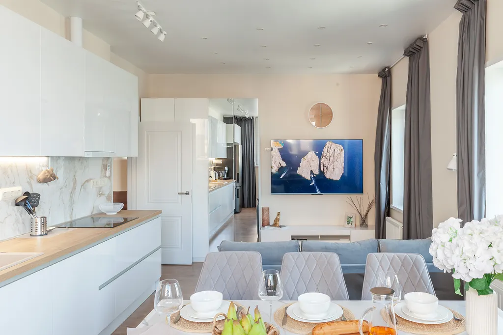 Апартаменты с 3-мя спальнями с видом на море