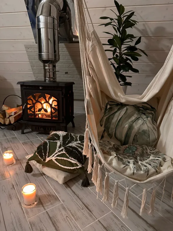 Коттедж Aframe домик Изумруд в чаще леса — Тосно