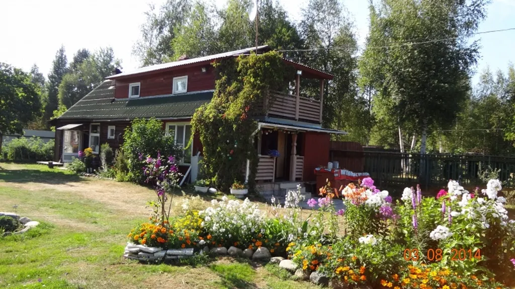 Домик охотника с баней на дровах