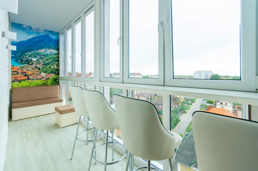 Большая квартира с видом на море и закаты с дизайнерским ремонтом