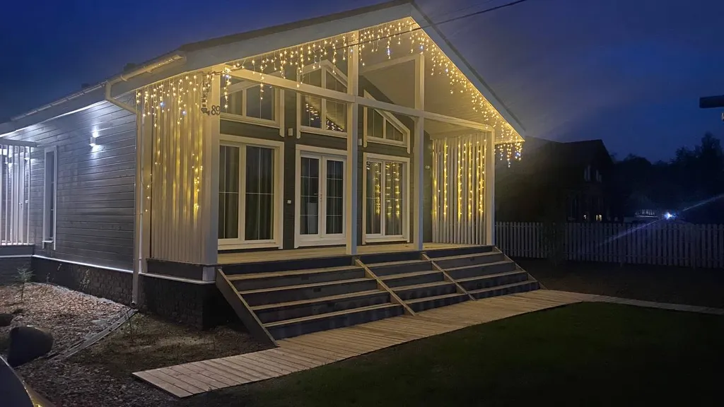 Нoвый уютный дом с баней на дровах