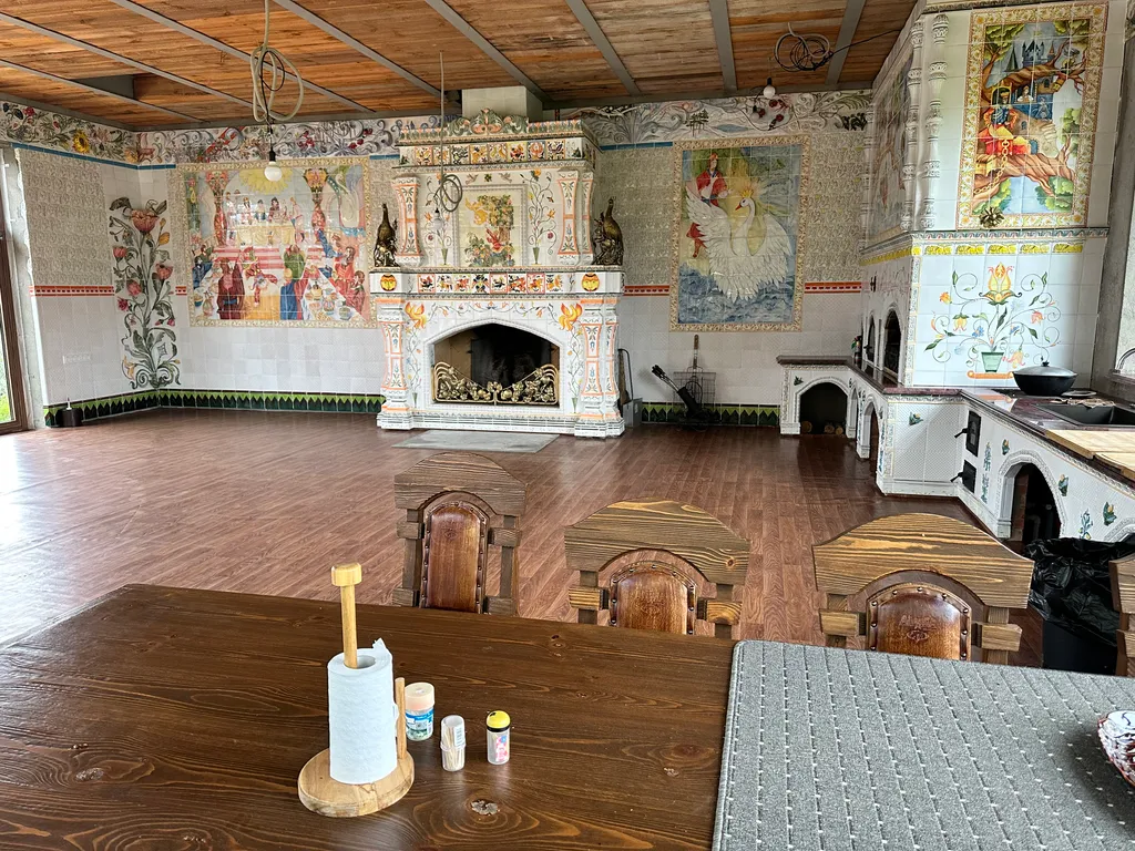 Дом-баня в деревенском стиле