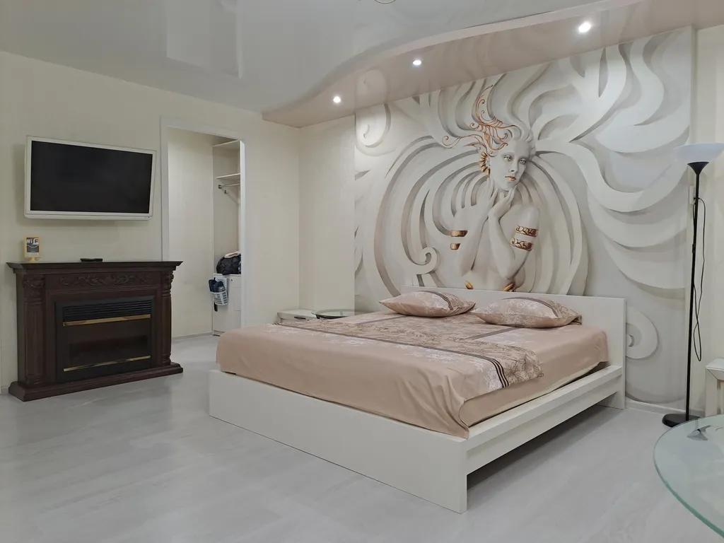 1-комнатная квартира с джакузи с дизайнерским ремонтом