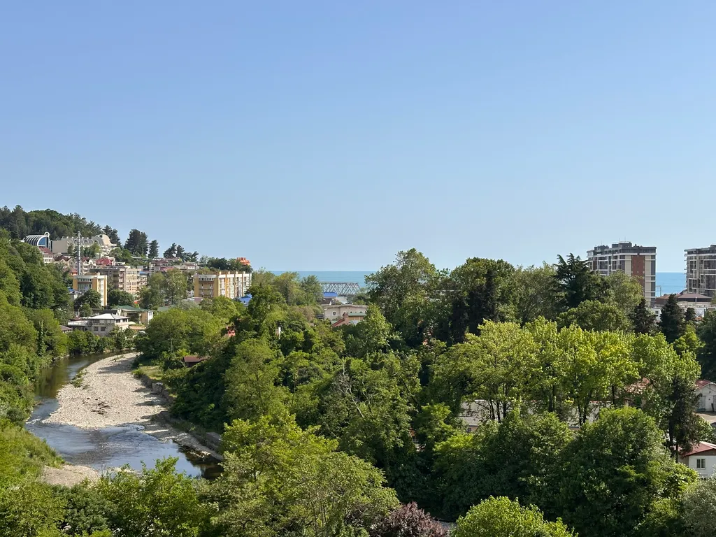 Уютная квартира с видом на море и горную реку в ЖК Солнечный Дагомыс