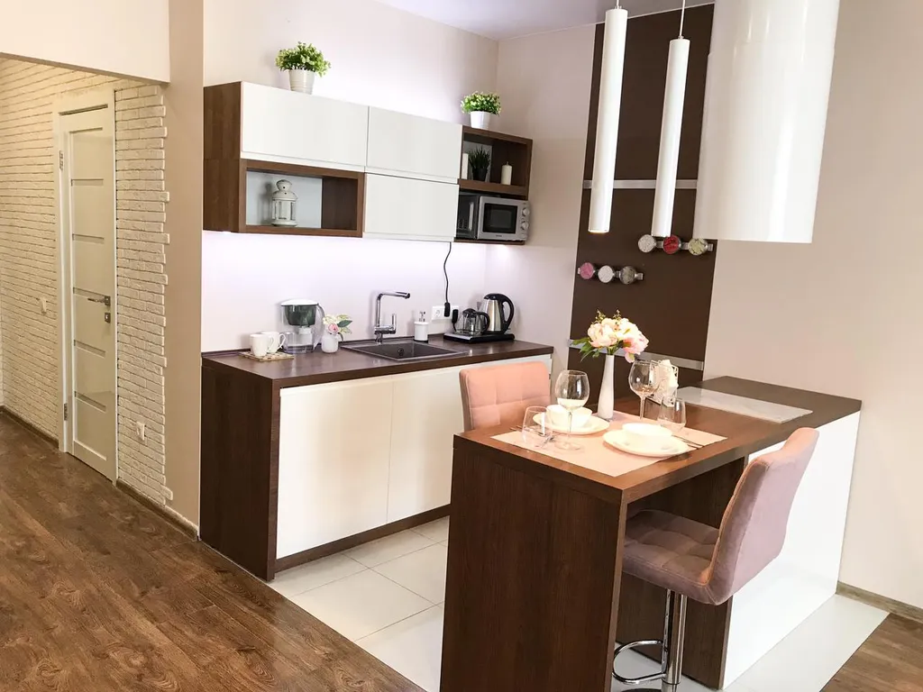 Апартаменты с потрясающим панорамным видом с 13 этажа