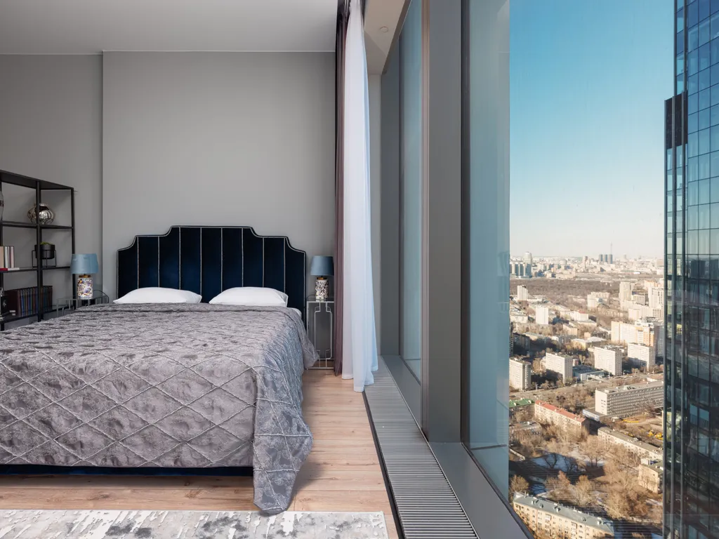 Neva City 43 этаж 51 м2 панорамный вид на небоскребы и город