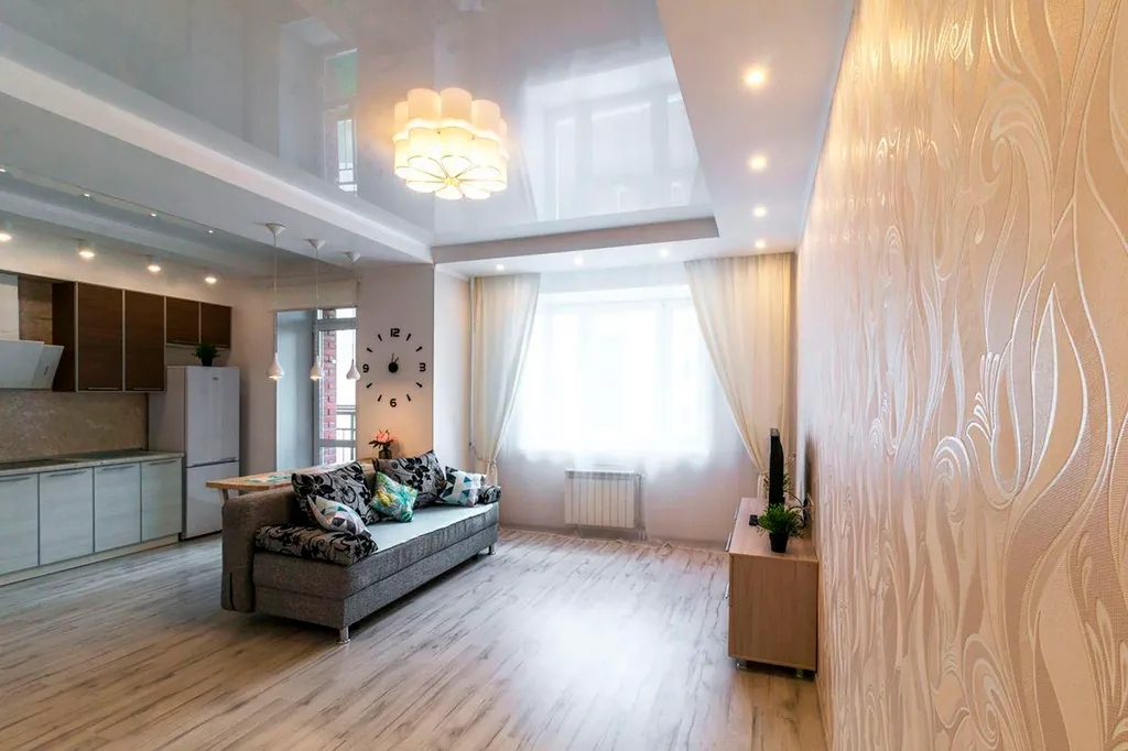 Студия в центре города, зеленый остров