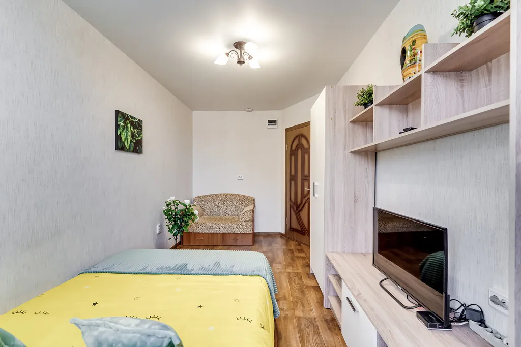 Однокомнатная квартира с мятным намеком