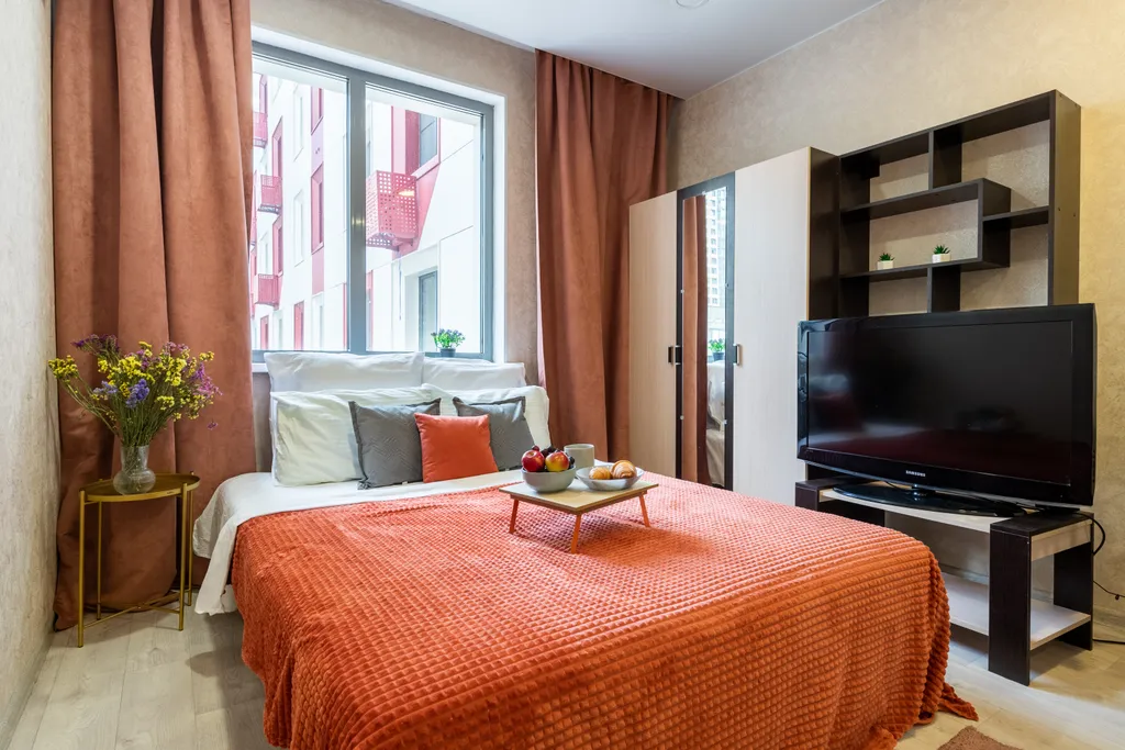 Квартира Квартира Уютная студия в осенних оттенках — Москва