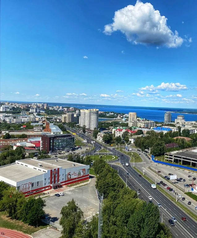 Квартира с видом на Волгу и город