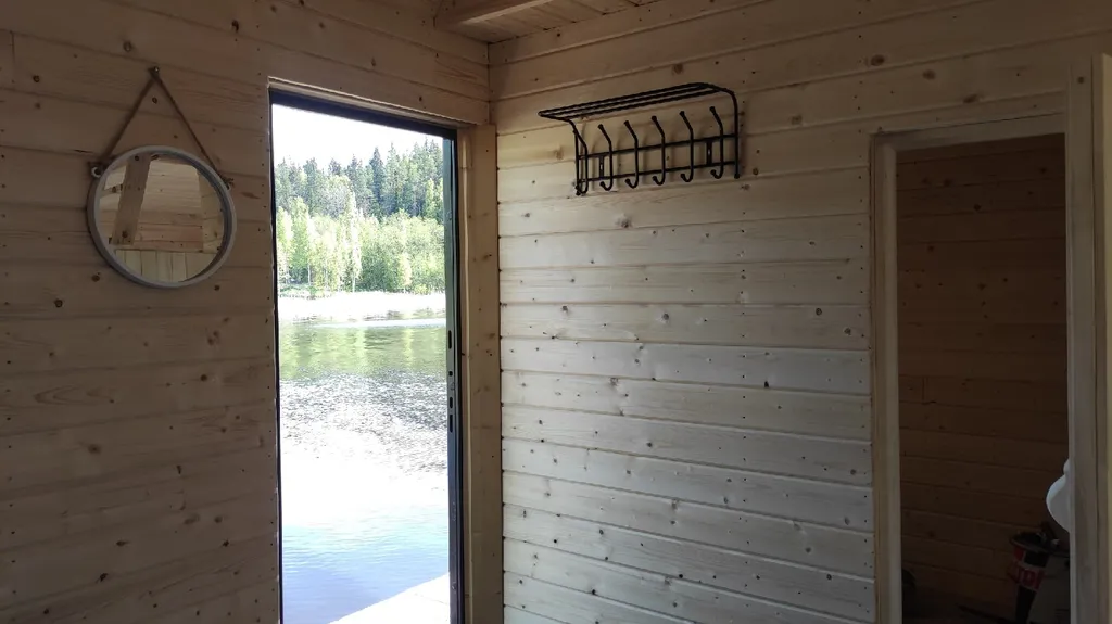 Плавдом Морячка с баней на острове + лодка на веслах