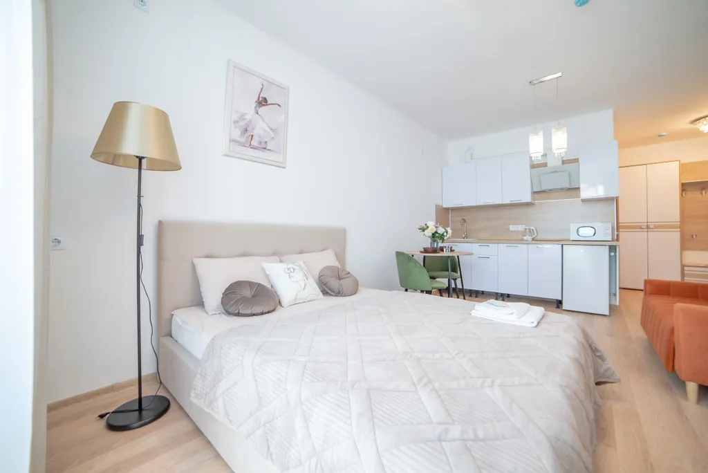 Студия с лоджией для 4-х гостей