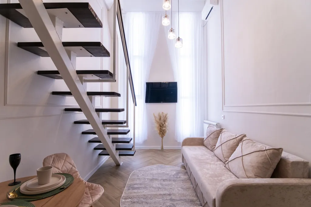 Двухуровневые апартаменты с трендовым ремонтом