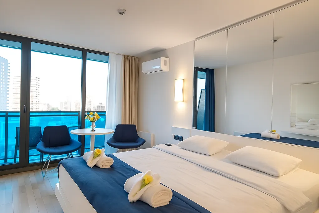 Deluxe Suite с видом на море, с кухней и балконом