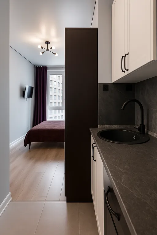 Квартира Квартира Новая студия в 2 минутах от метро Стрешнево — Москва