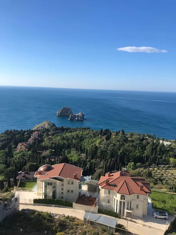 Квартира с панорамным видом на море и горы на юбк