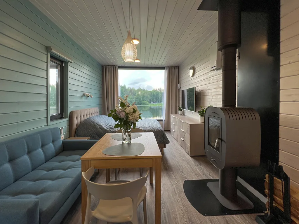 Дом-студия с сауной на озере