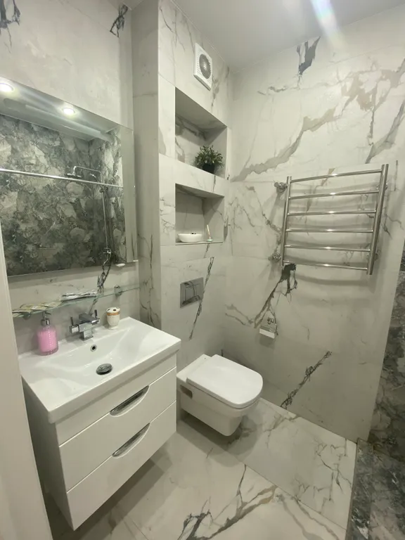 Квартира в центре с видом на город, с парковкой и закрытым двором