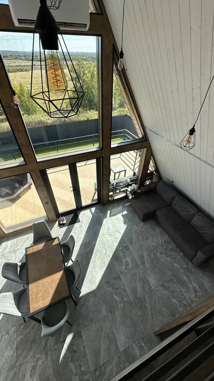 Стильный дом с панорамным видом и банным чаном