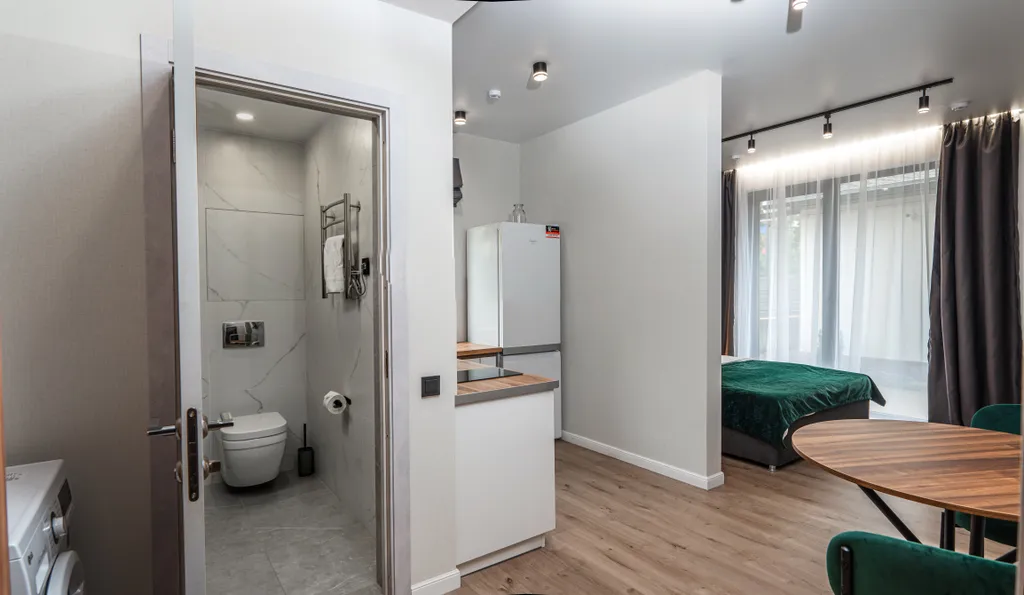 Студия в центре Красной Поляны с видом на горы