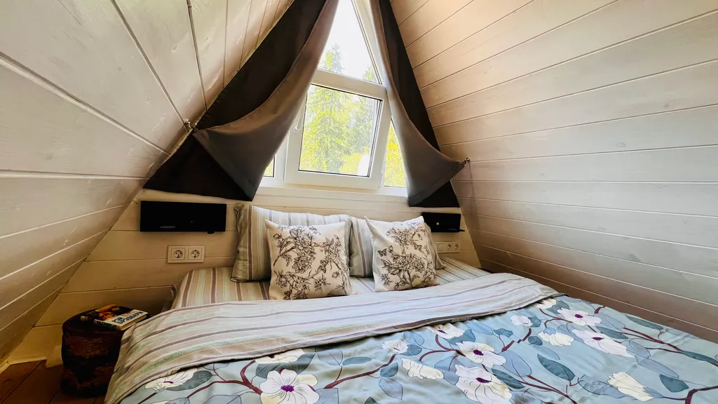 Дом A-Frame с баней