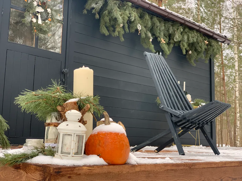 Уютный и теплый мини домик ТиниДача Можжевельник в лесу