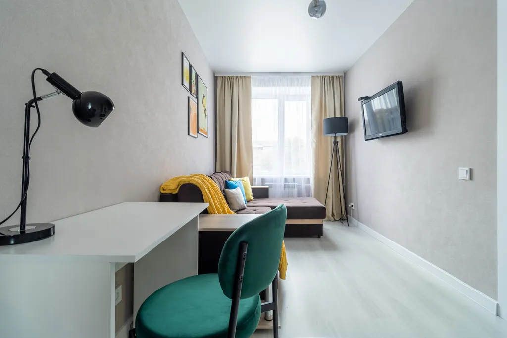 Светлая 2-к с кухней-гостиной и балконом