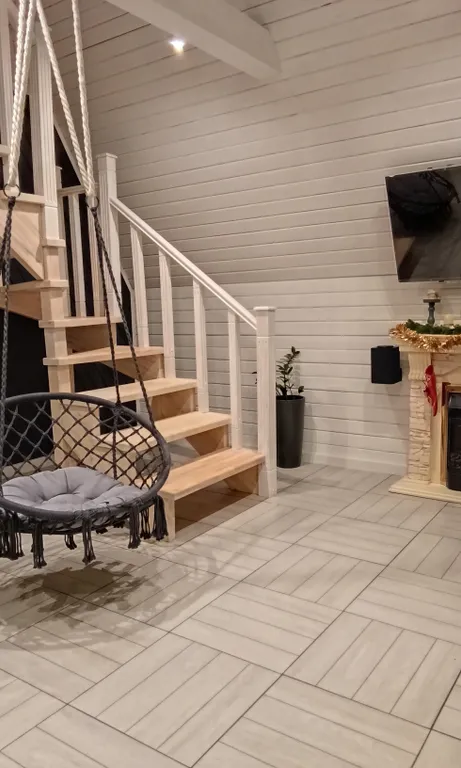 Сканди люкс, дом с камином и видом на лес. LESNOVO