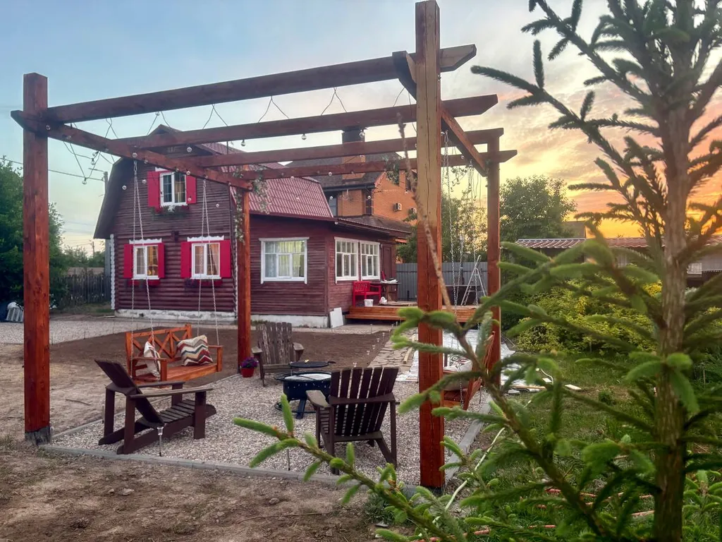 Дом 80m2 — сибирский чан, кухня, Wi-Fi