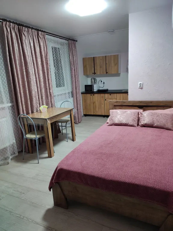 Уютная комната с кухней