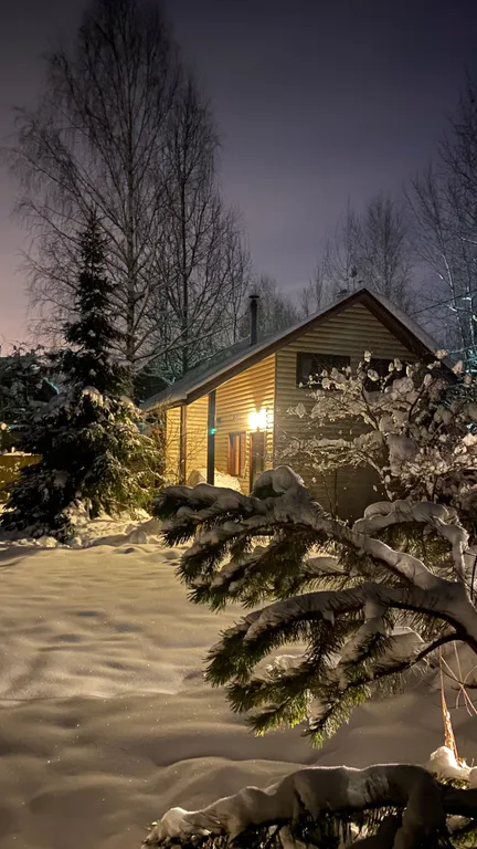 Тёплый коттедж в лесу