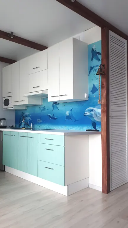 Квартира Квартира Студия в морском стиле с видом на Неву — Санкт-Петербург