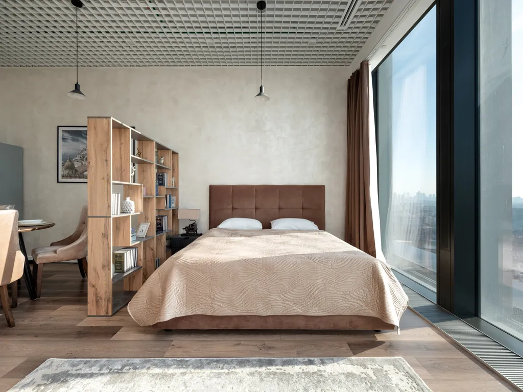 Neva Shedar 28 этаж 51 м2 панорамный вид на город. Шикарный закат.