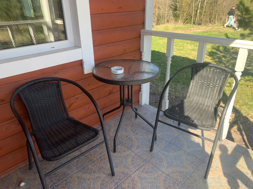 Дом-студия с сауной, камином и зоной барбекю на хуторе в Карелии